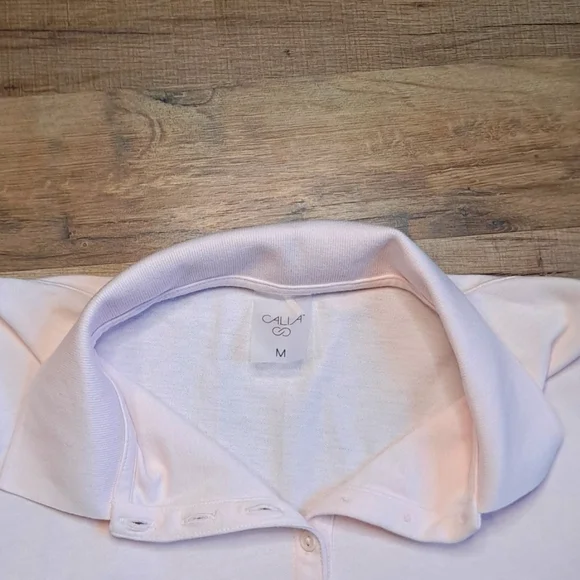 NEW CALIA Women's Puff Sleeve Golf Polo - Picture 3 of 5
